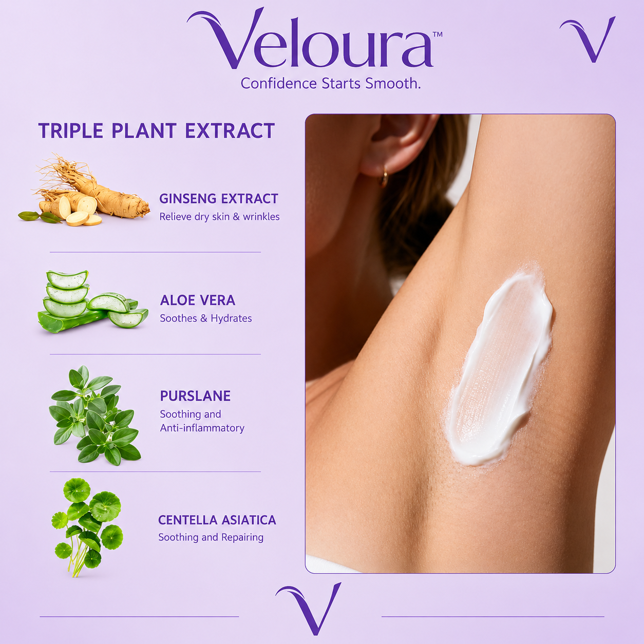 Veloura™ Pain-Free Hair Removal Cream