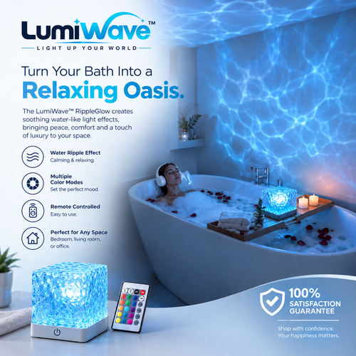 LumiWave™ RippleGlow LED Ambient Light