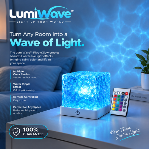 LumiWave™ RippleGlow LED Ambient Light