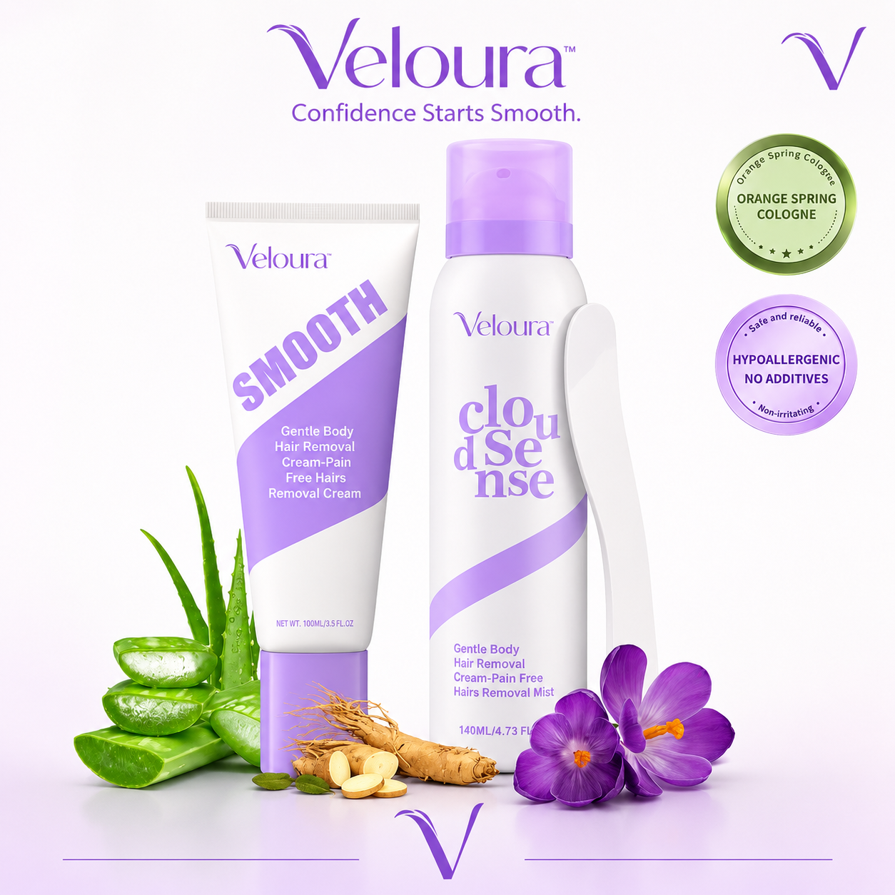 Veloura™ Pain-Free Hair Removal Cream